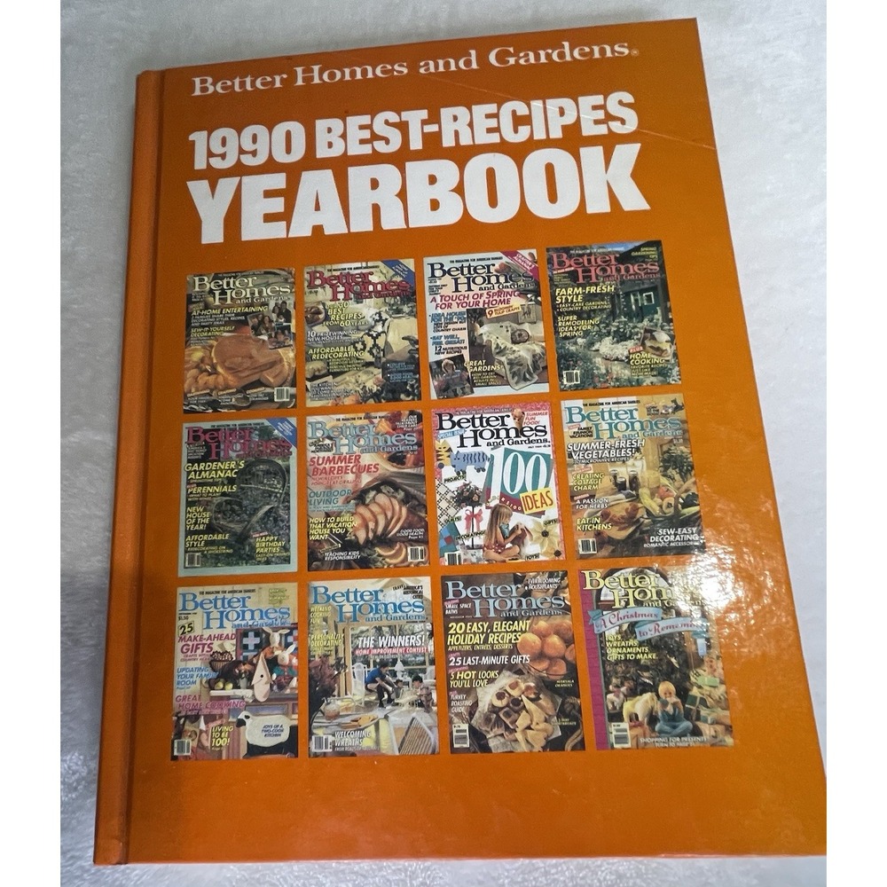 Better Homes And Gardens 1990 Best Recipes Yearbook Vintage Hardcover Book
